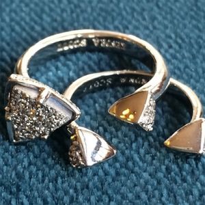 Kendra Scott stackable rings size 5&7